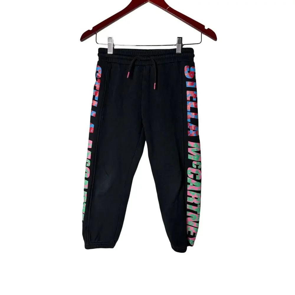 Stella McCartney kids black thick joggers sz 8